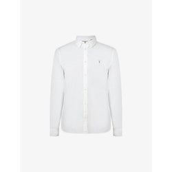 Allsaints Hawthorne slim-fit stretch-cotton shirt | LYBSTORE