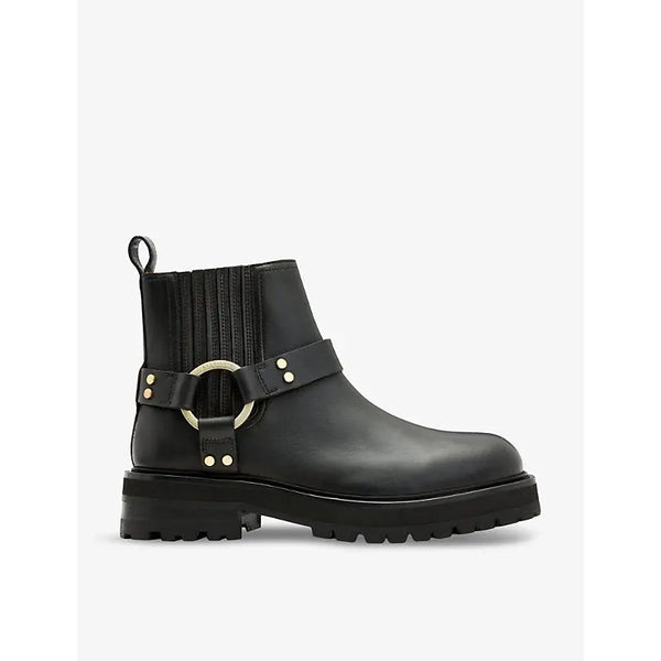 Allsaints Maddie D-ring leather biker boots