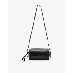 Allsaints Miro stud-embellished leather barrel bag | LYBSTORE