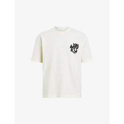 Mens Allsaints Orlando logo-print relaxed-fit organic-cotton T-shirt