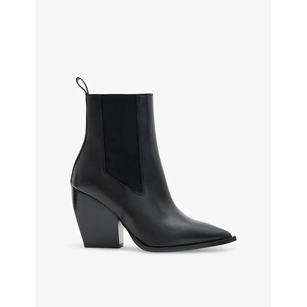 Allsaints Ria block-heel leather ankle boots