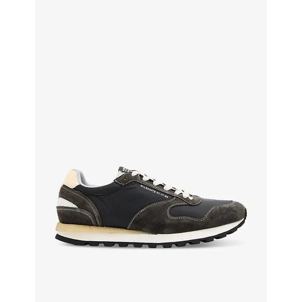 Allsaints Rimini panelled woven-blend low-top trainers