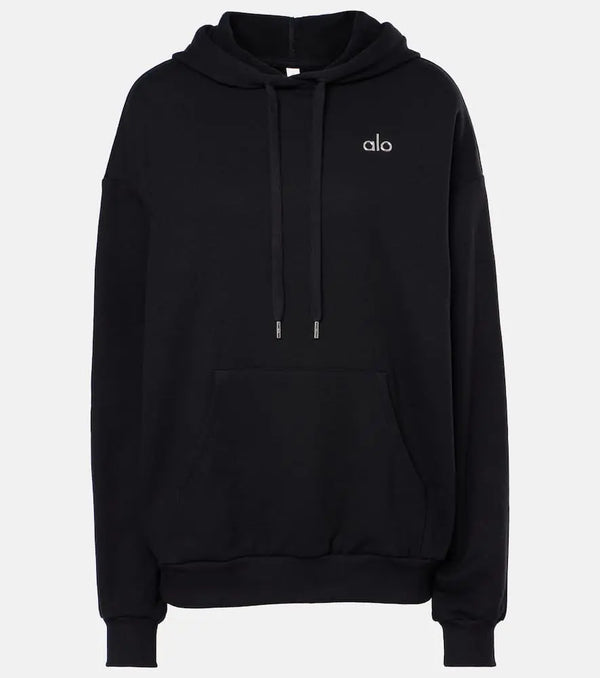 Alo Yoga Accolade cotton-blend hoodie | LYBSTORE