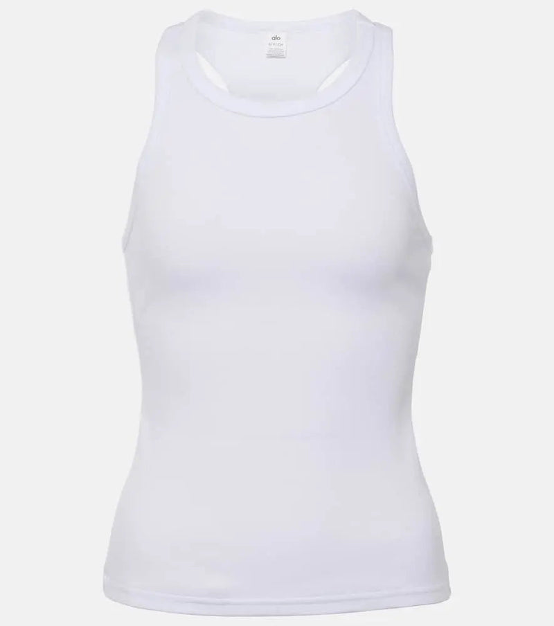 Alo Yoga Devoted cotton-blend jersey tank top