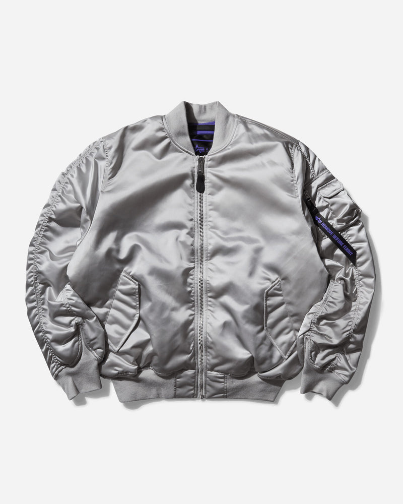 Alpha Industries Men s UV MA-1 Bomber Jacket Pastel Grey