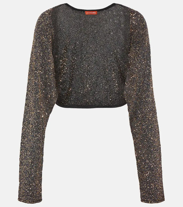 Altuzarra Alimia metallic knit sweater | LYBSTORE