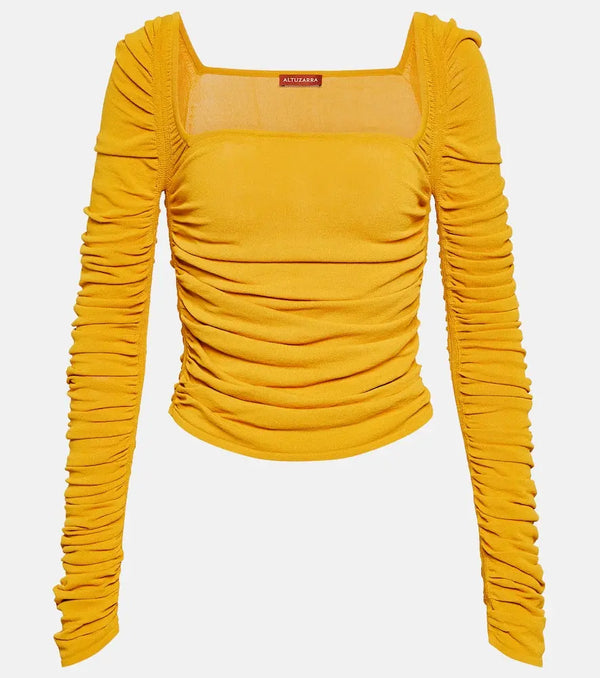 Altuzarra Asgard ruched jersey top