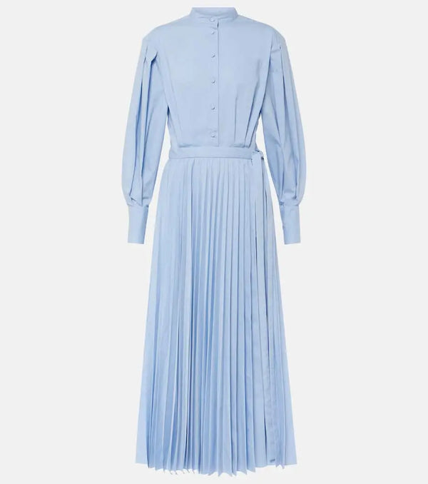 Altuzarra Binoche plissé cotton-blend midi dress