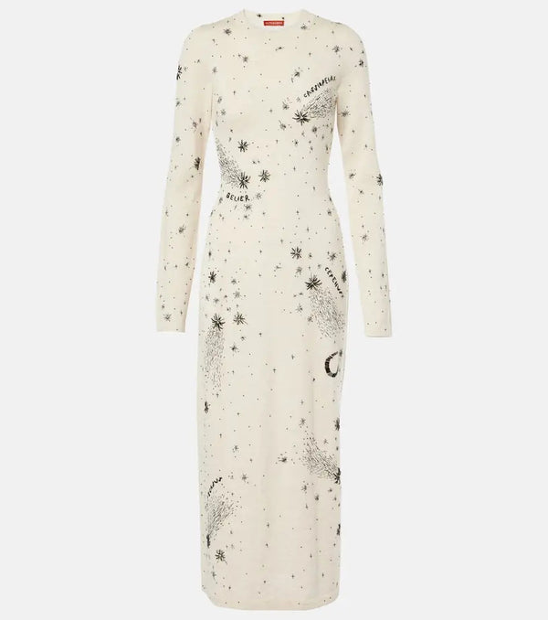 Altuzarra Ellima printed wool and silk maxi dress