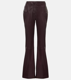 Altuzarra Serge leather bootcut pants