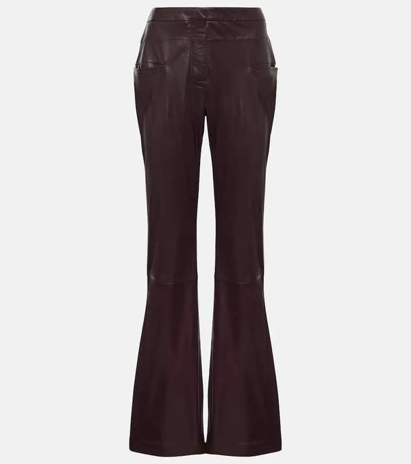 Altuzarra Serge leather bootcut pants