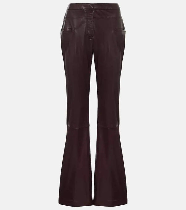 Altuzarra Serge leather bootcut pants | LYBSTORE