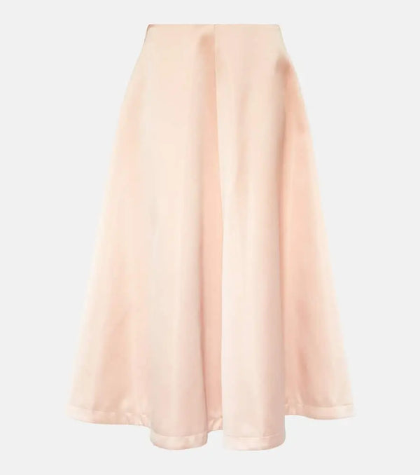 Altuzarra Varda satin midi skirt | LYBSTORE