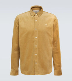 Ami Paris Ami De Caur cotton corduroy shirt