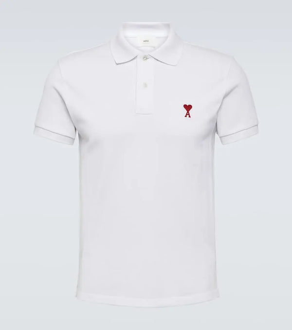 Ami Paris Ami De Caur cotton piqué polo shirt