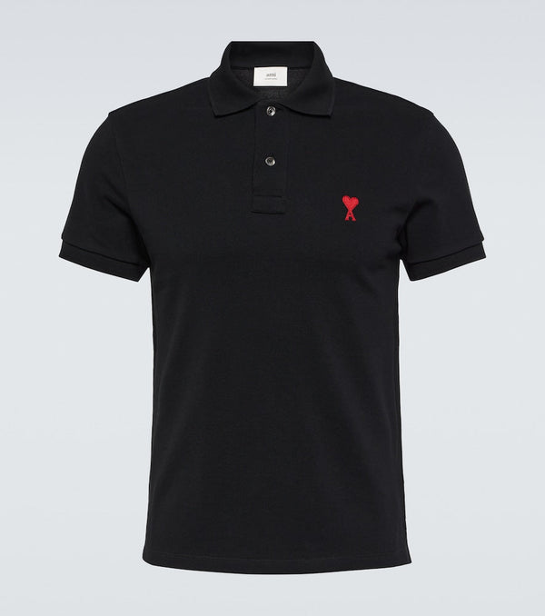 Ami Paris Ami De Caur cotton piqué polo shirt