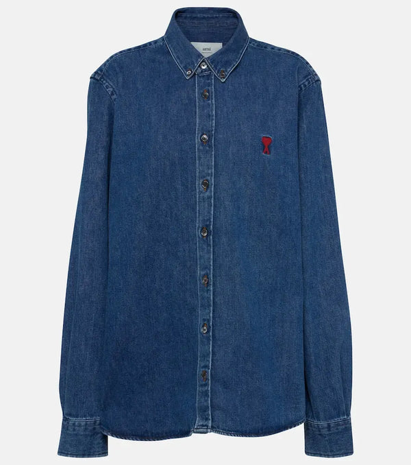 Ami Paris Ami De Caur denim shirt