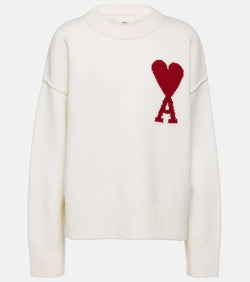 Ami Paris Ami De Caur virgin wool sweater | LYBSTORE