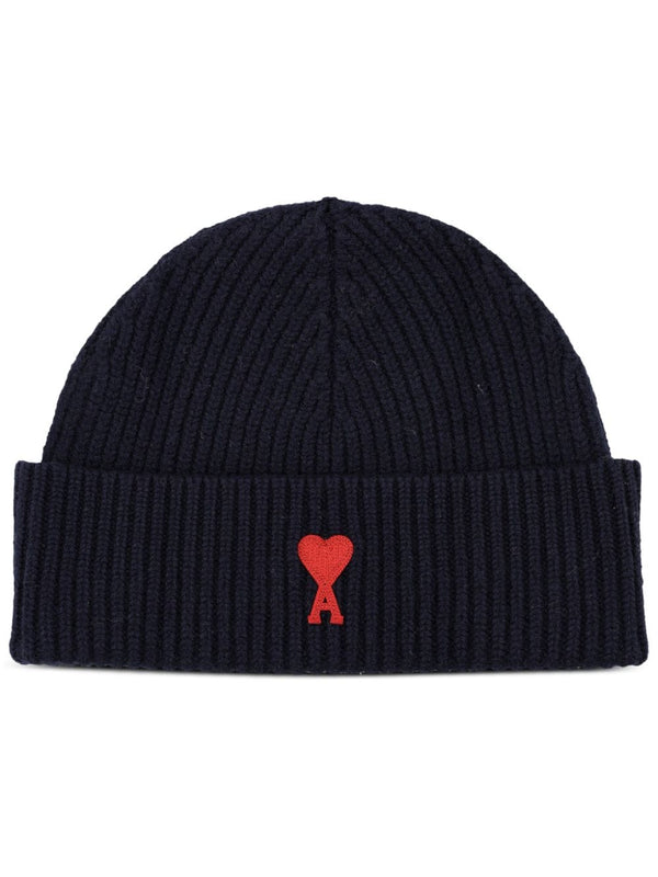 Ami Paris Ami De Coeur Wool Beanie