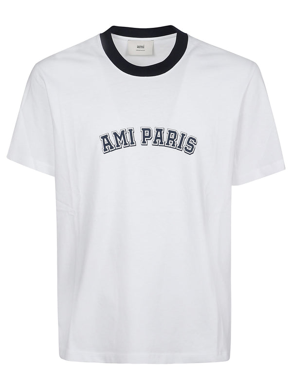 Ami Paris Cotton T Shirt With Print