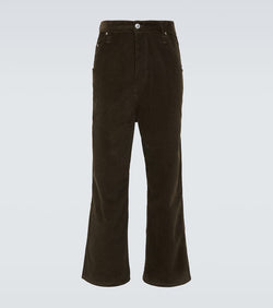 Ami Paris Cotton corduroy wide-leg pants