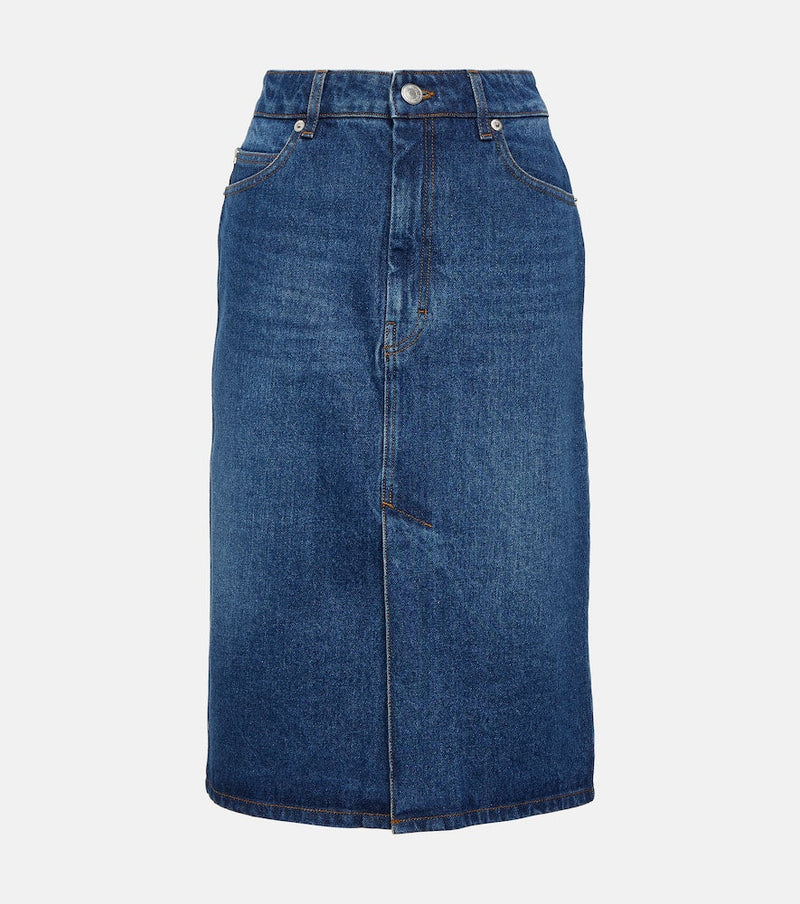 Ami Paris Denim pencil skirt