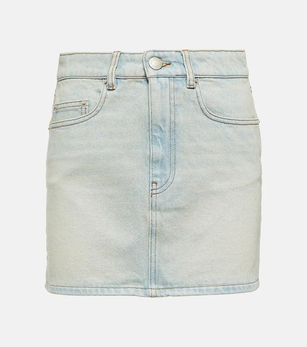 Ami Paris High-rise denim miniskirt | LYBSTORE