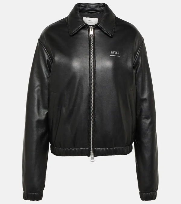 Ami Paris Leather jacket | LYBSTORE