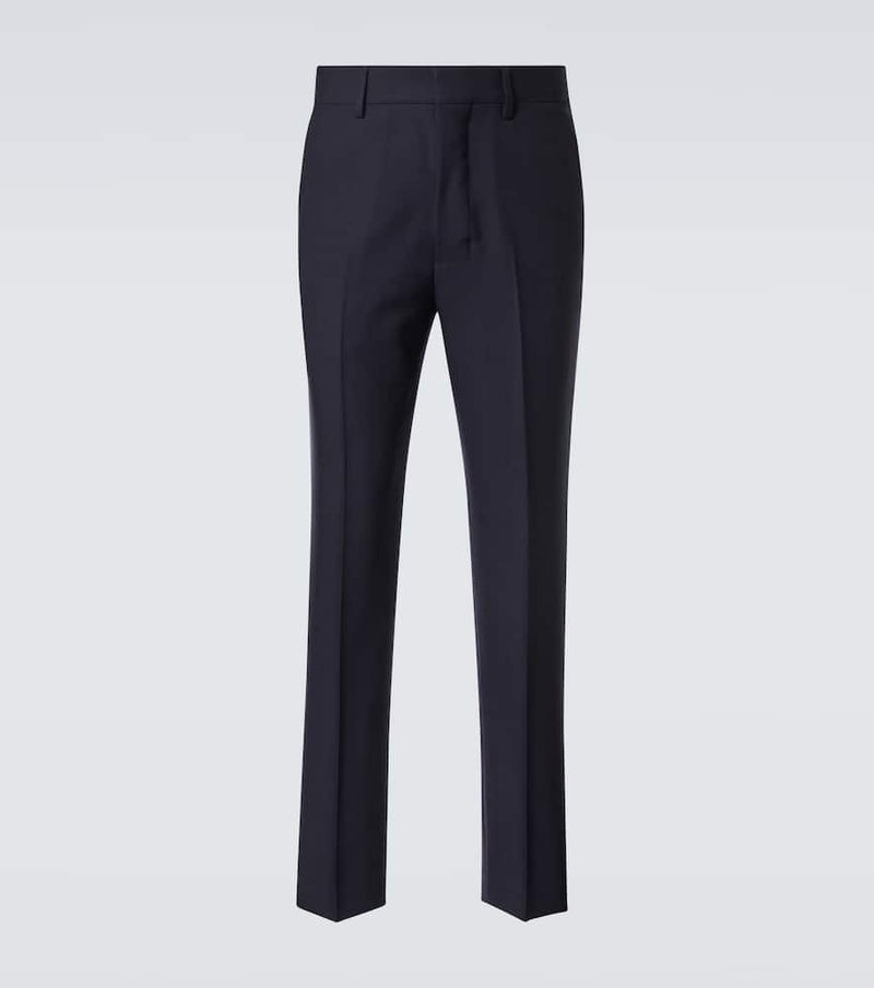 Ami Paris Pleated virgin wool straight pants