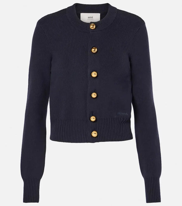 Ami Paris Sailor cotton and wool cardigan | LYBSTORE