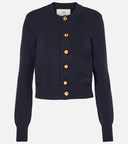 Ami Paris Sailor cotton and wool cardigan