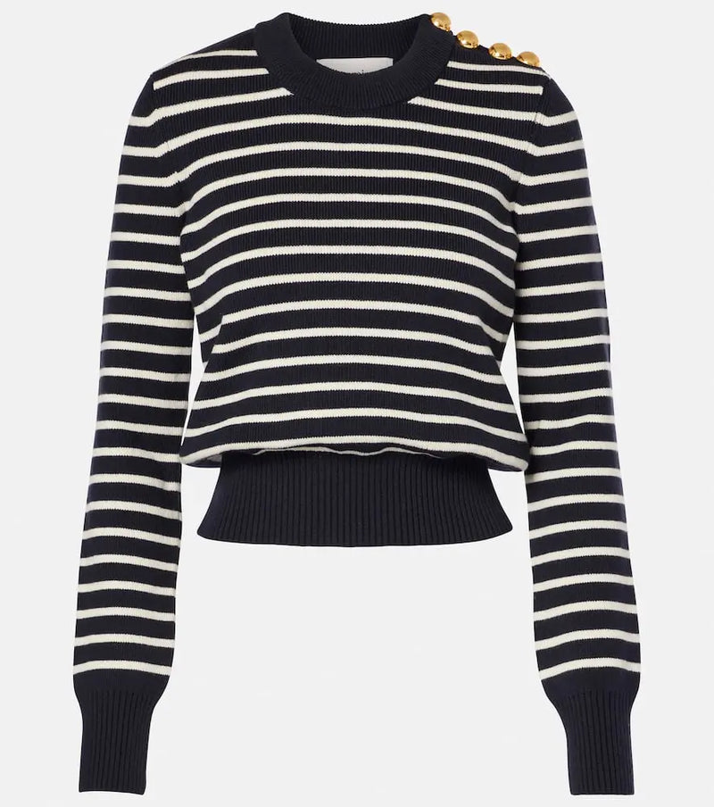 Ami Paris Sailor cotton and wool sweater | LYBSTORE