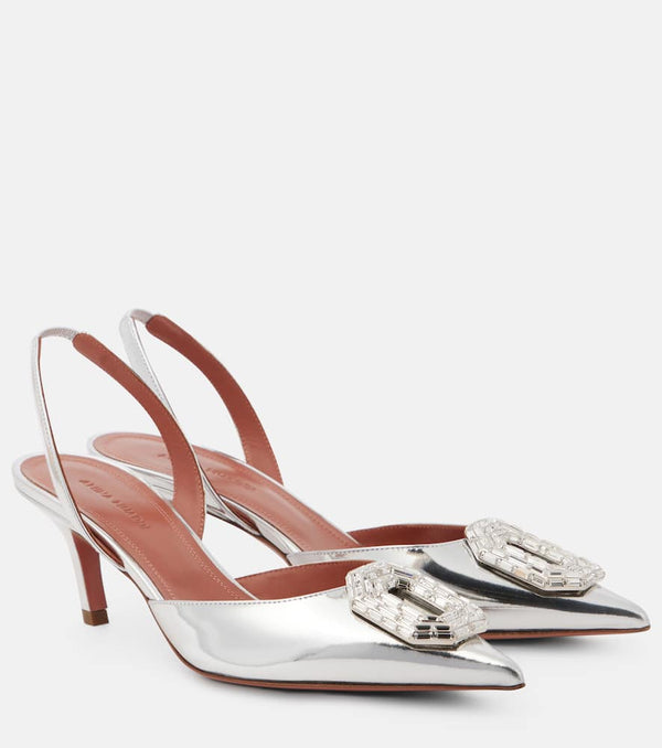 Amina Muaddi Camelia 60 slingback pumps