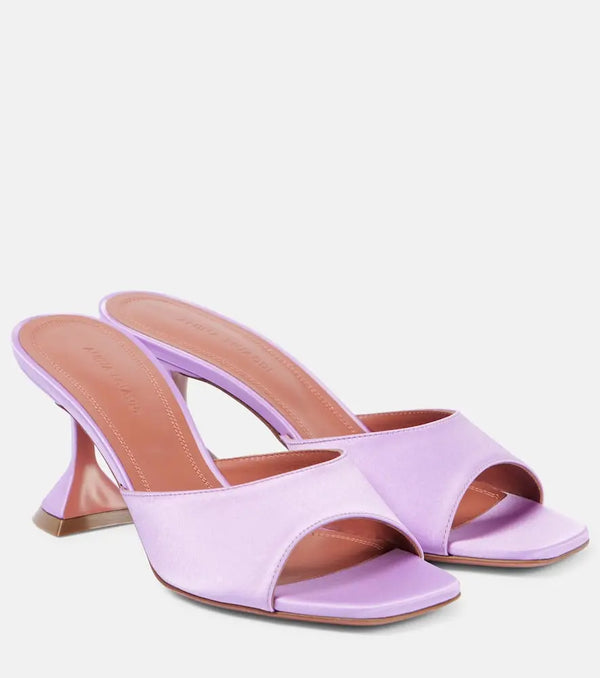 Amina Muaddi Lupita 70 satin mules