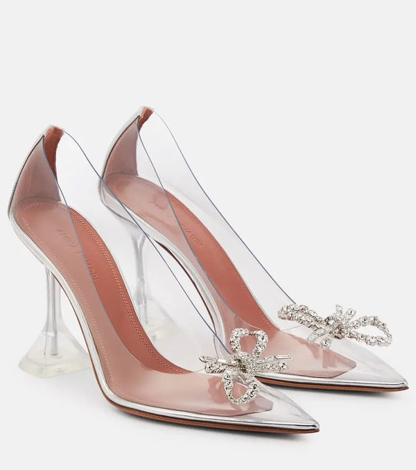 Amina Muaddi Rosie PVC pumps | LYBSTORE