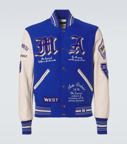 Amiri Dream Team appliqué varsity jacket