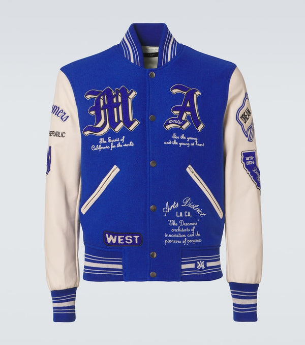 Amiri Dream Team appliqué varsity jacket