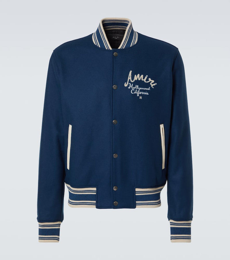 Amiri Hollywood wool-blend varsity jacket