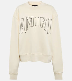 Amiri Logo cotton jersey sweatshirt | LYBSTORE