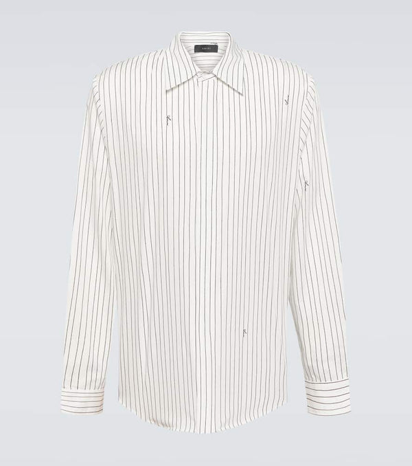 Amiri Logo cotton poplin shirt | LYBSTORE