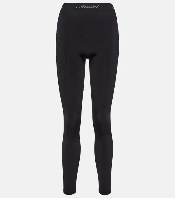 Amiri Logo high-rise leggings