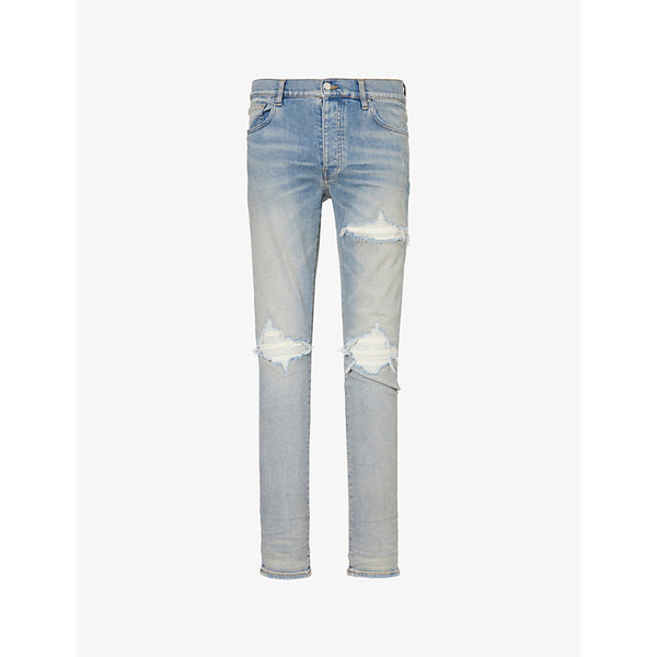 Amiri MX1 Ultrasuede slim-fit tapered-leg stretch-denim jeans