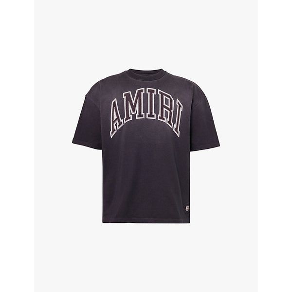 Amiri Oversized logo-print cotton-jersey T-shirt | LYBSTORE