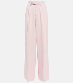 Amiri Pleated high-rise wide-leg pants | LYBSTORE