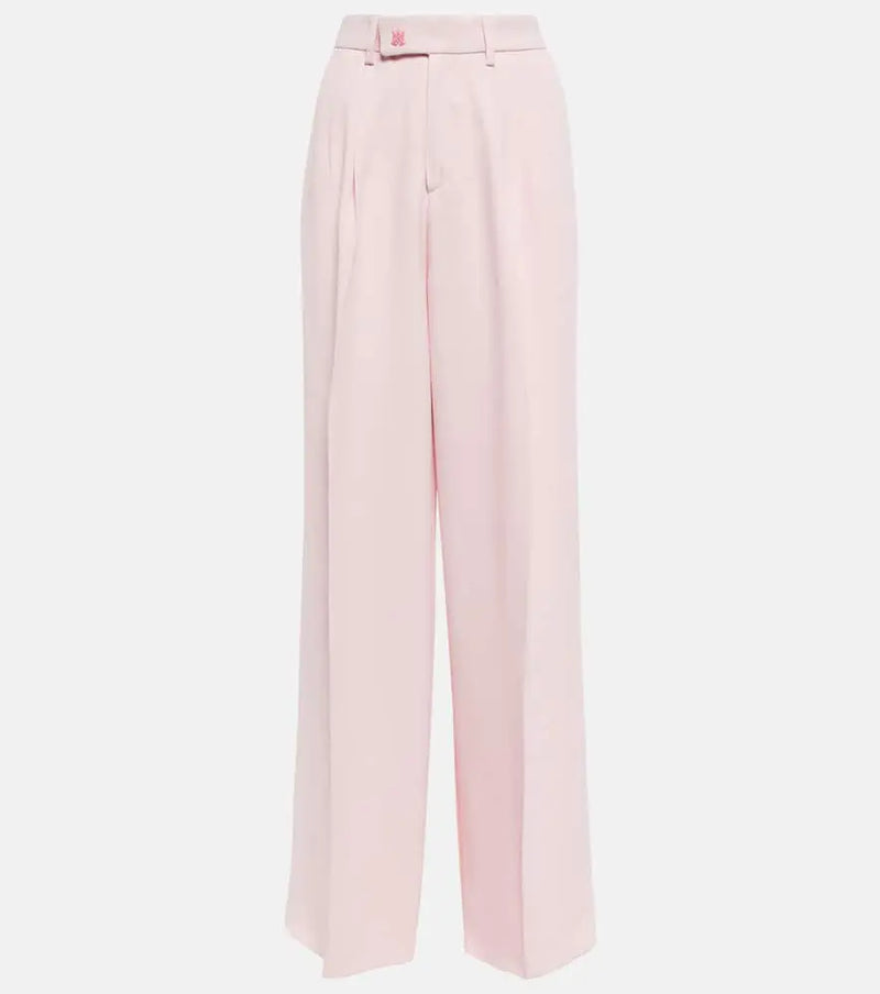 Amiri Pleated high-rise wide-leg pants | LYBSTORE