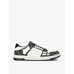 Amiri Skel Top bandana-print leather low-top trainers