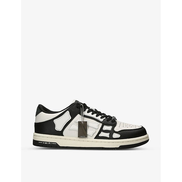 Amiri Skel panelled leather low-top trainers | LYBSTORE