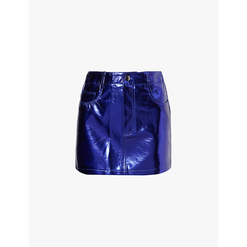 Womens Amy Lynn Milena Metallic Mini Skirt