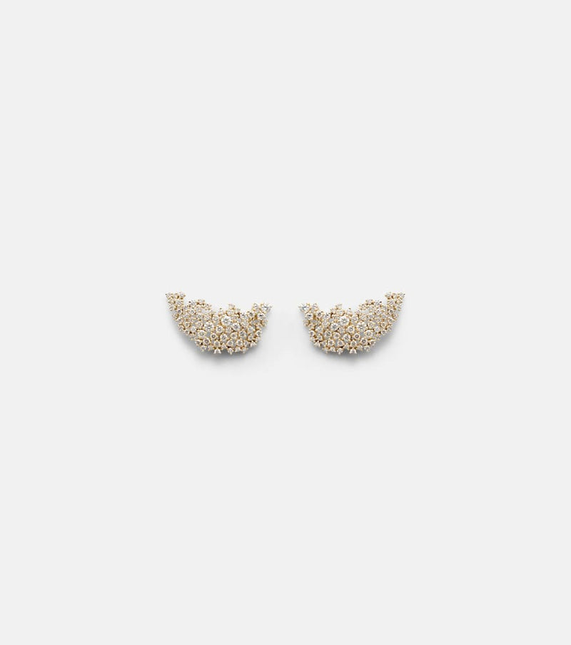 Ananya Scatter 18kt gold earrings with diamonds