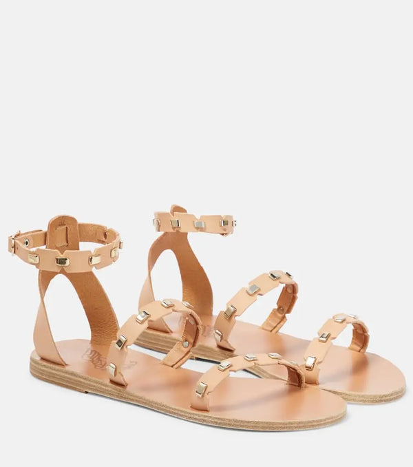 Ancient Greek Sandals Coco embellished leather sandals | LYBSTORE